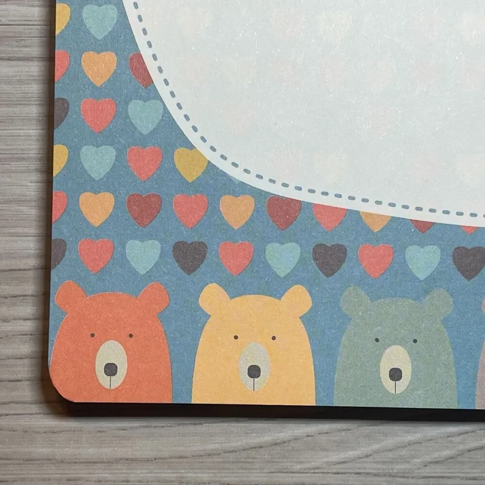 Draw It Here - Write it There | Bear Themed Make-a-List Perforated Notepad